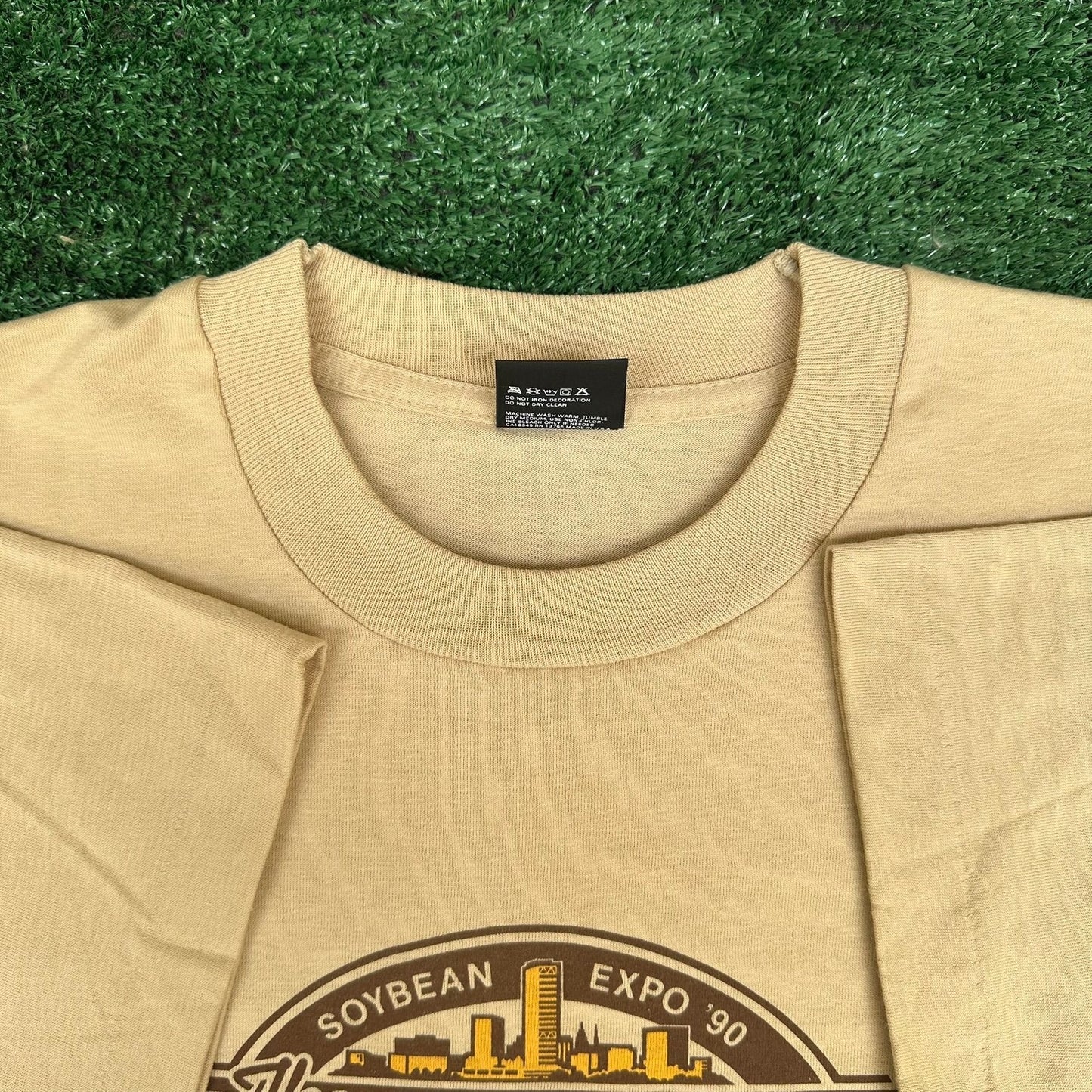 Vintage 90s Wisconsin Soybean Expo T-Shirt Farmer Agriculture Single Stitch XL