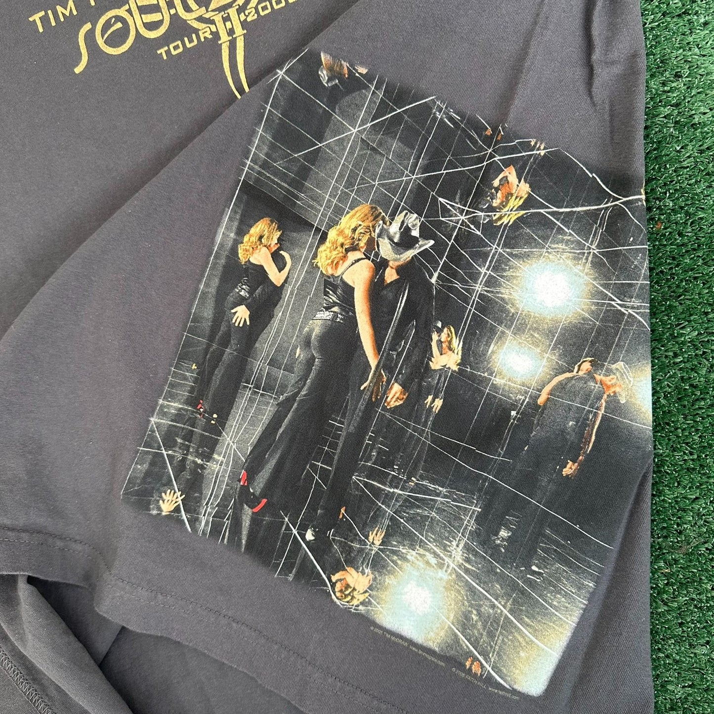 Vintage Y2K Tim McGraw Faith Hill Soul2Soul Tour T-Shirt Country Music Gray L