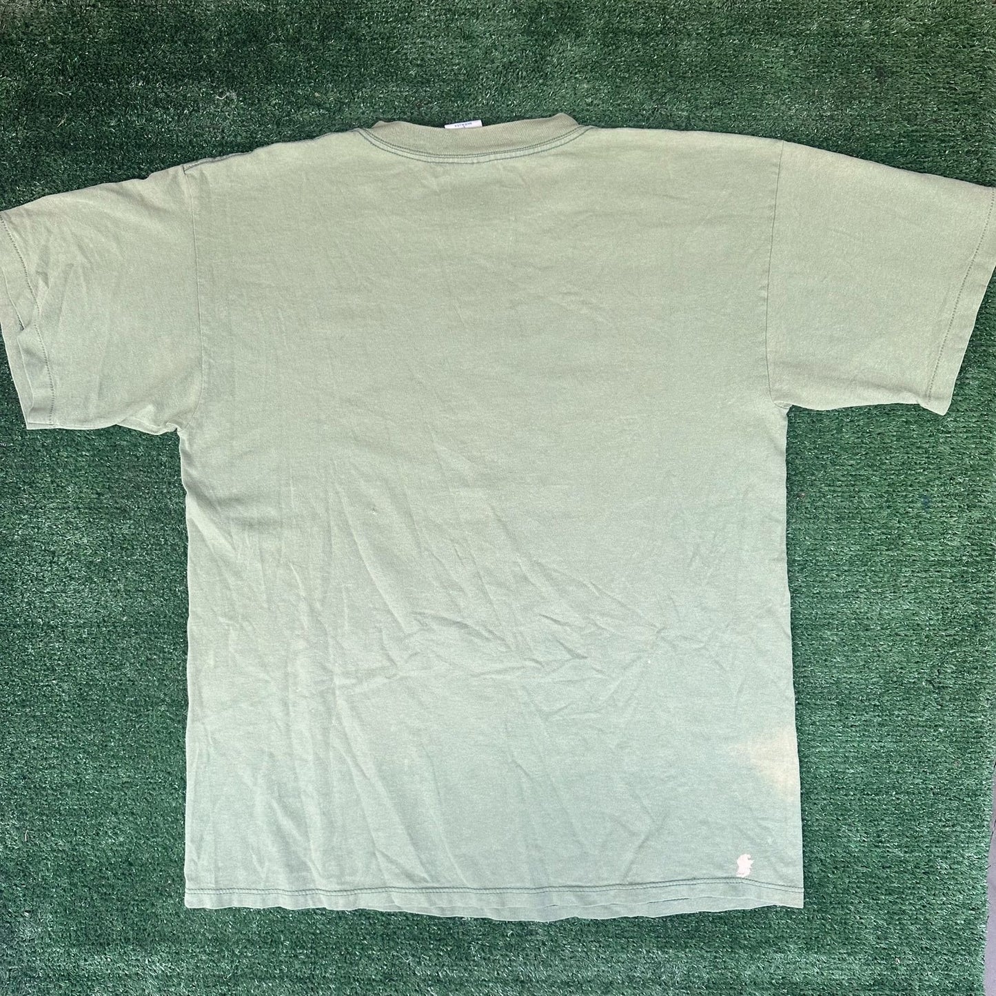 Vintage 90s Cochranton Pennsylvania Landscape T-Shirt Green L Single Stitch