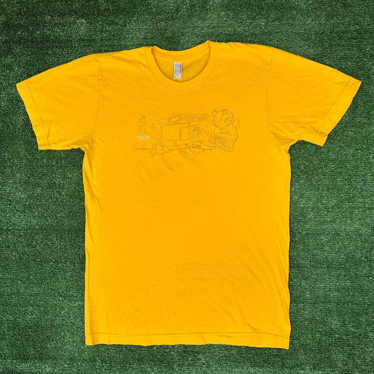 Vintage Y2K Apple Store Field Trip T-Shirt iMac iPhone iPod Tech Promo Yellow S