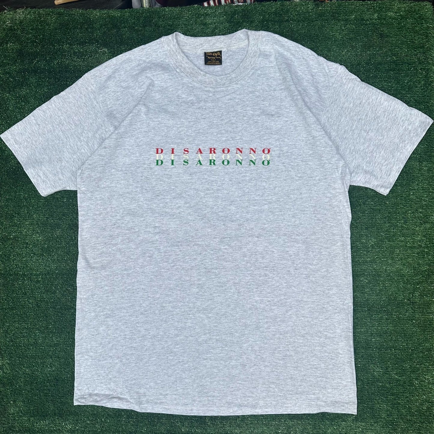 Vintage 90s Disaronno Amaretto Liqueur T-Shirt Italy Single Stitch Deadstock