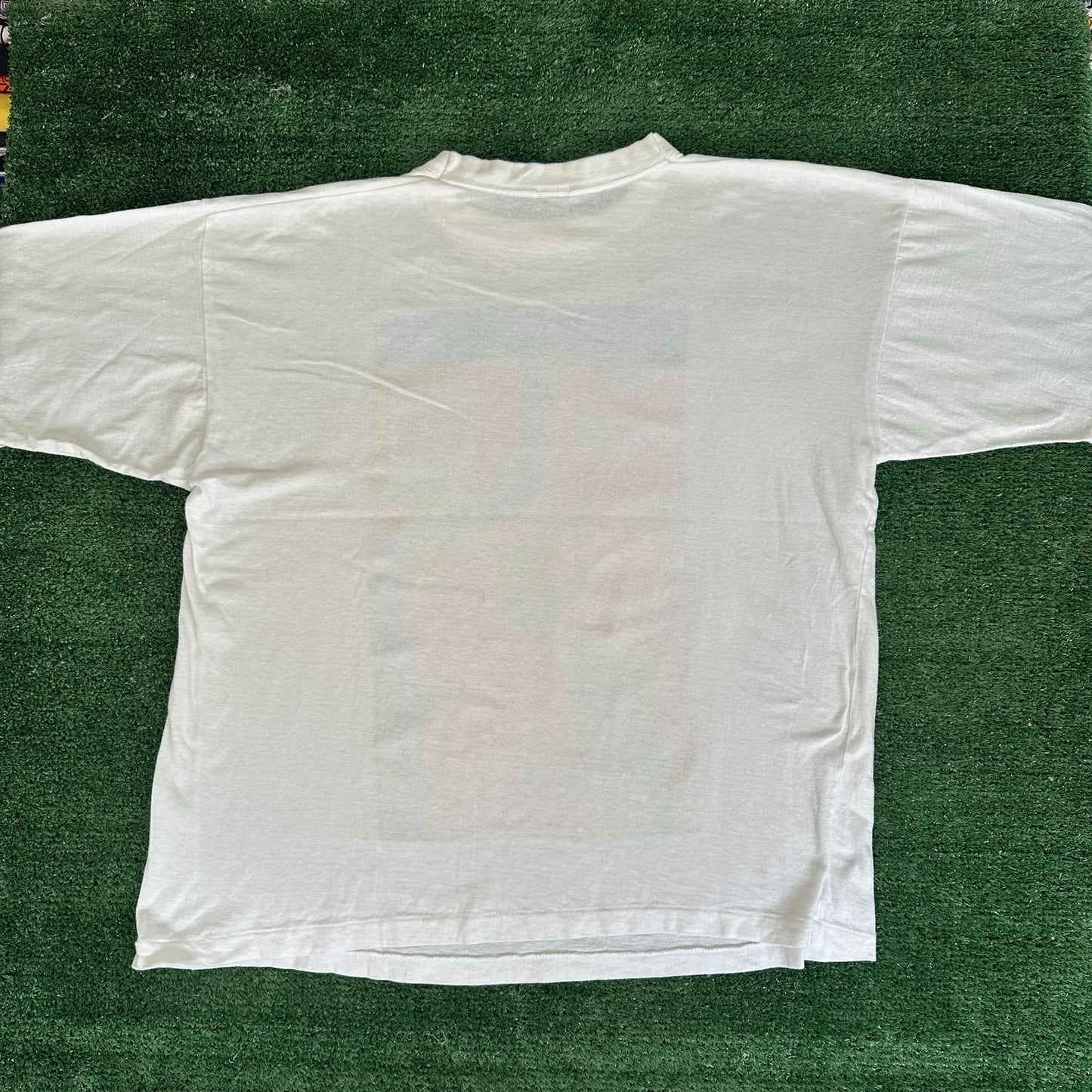 Vintage 90s London England Map T-Shirt Single Stitch White XL Tourist Streetwear