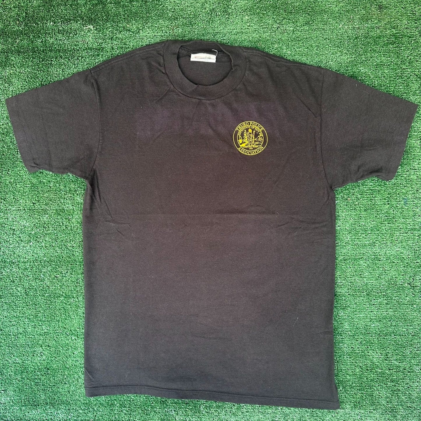 Vintage 90s Truro Police Association Enforcers T-Shirt Single Stitch Workwear L