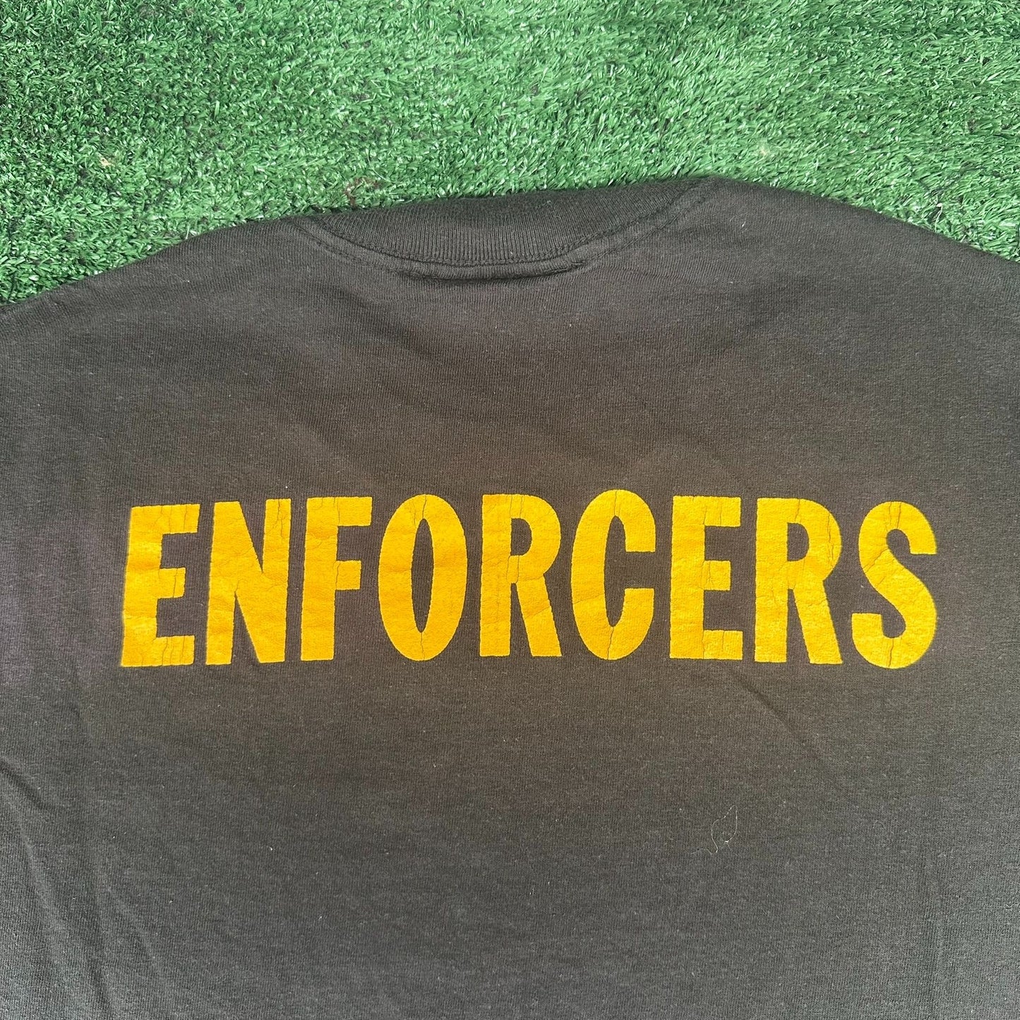 Vintage 90s Truro Police Association Enforcers T-Shirt Single Stitch Workwear L