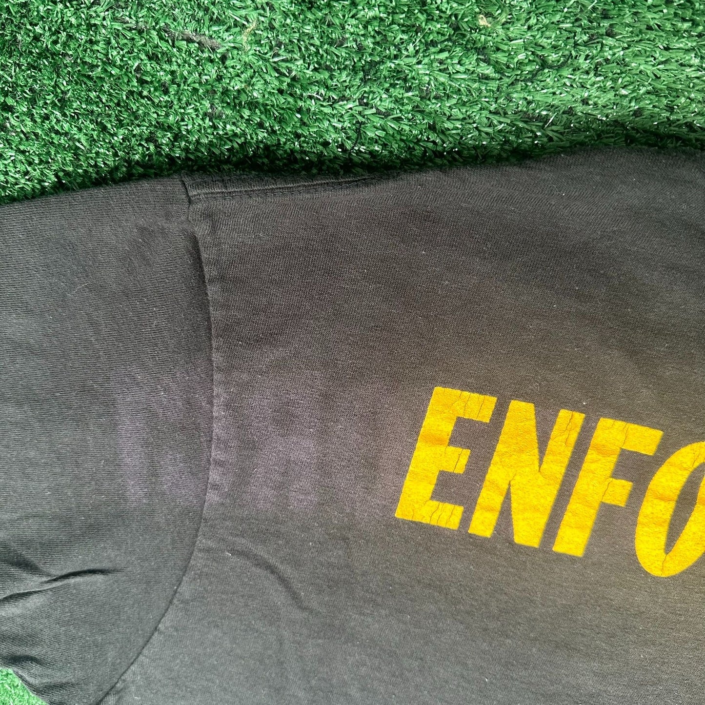 Vintage 90s Truro Police Association Enforcers T-Shirt Single Stitch Workwear L