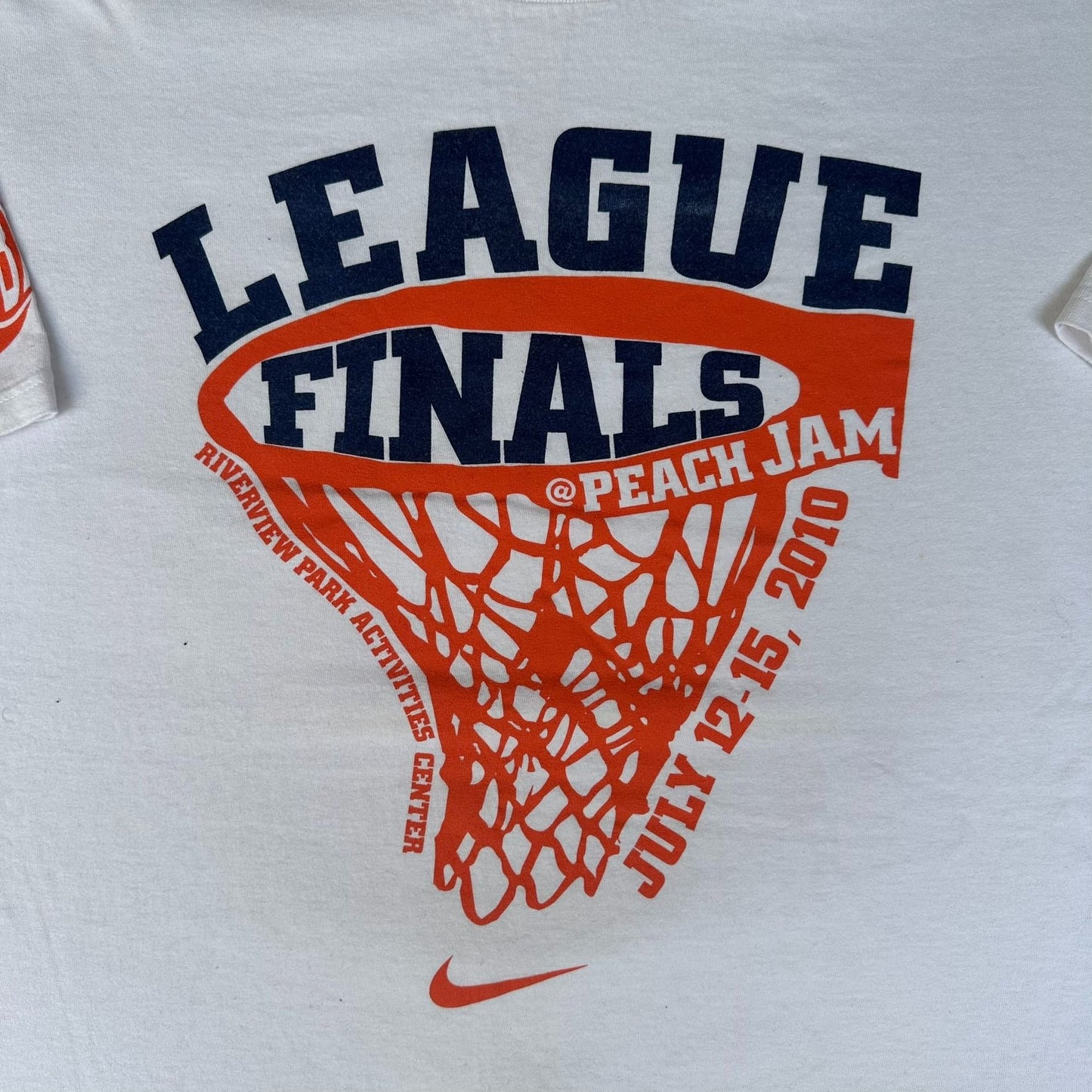 Nike EYBL Peach Jam 2010 T-Shirt White 3XL Elite Youth Basketball League Finals