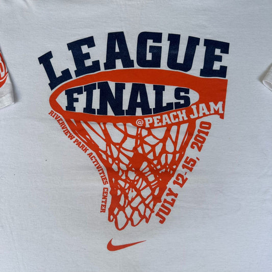 Nike EYBL Peach Jam 2010 T-Shirt White 3XL Elite Youth Basketball League Finals