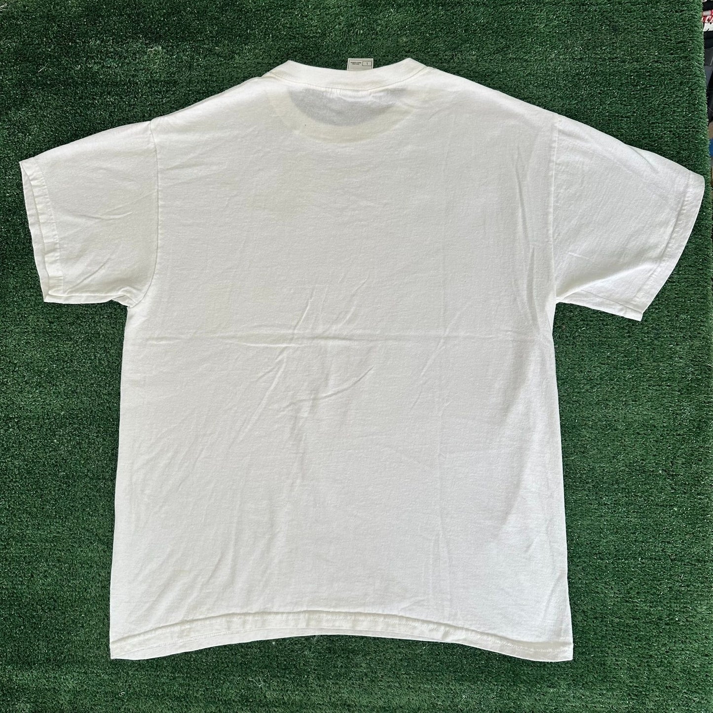 Vintage Y2K NYC New York City Spell Out T-Shirt White Hip Hop Travel Streetwear