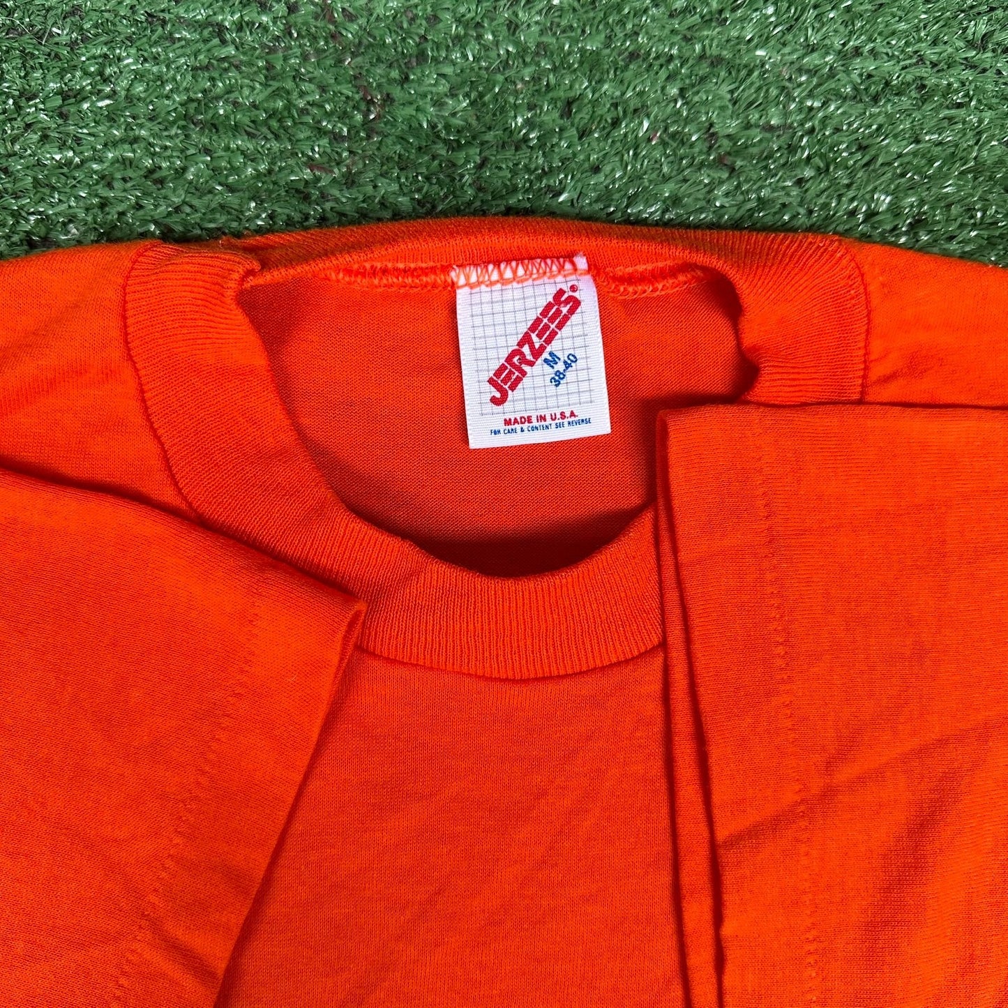 Vintage 80s Braniff International Airline T-Shirt Orange M Single Stitch Travel