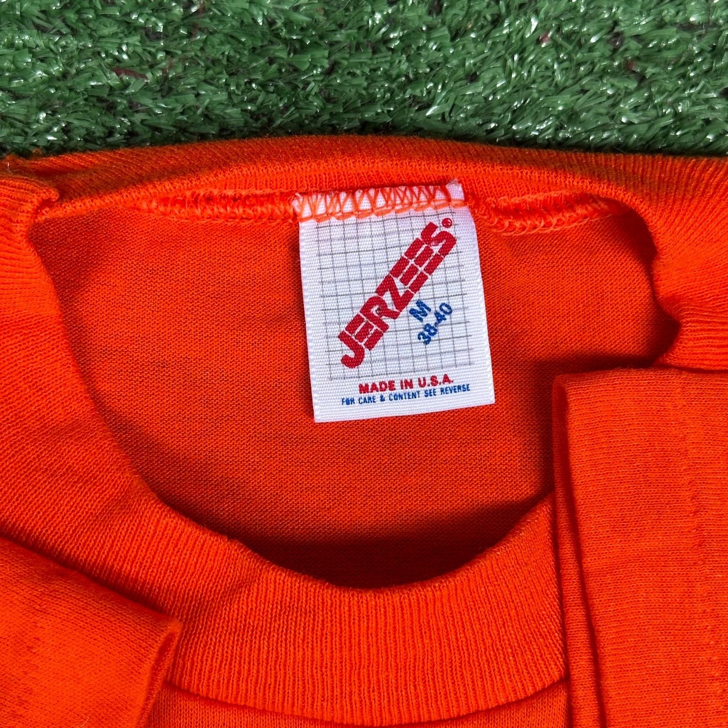 Vintage 80s Braniff International Airline T-Shirt Orange M Single Stitch Travel