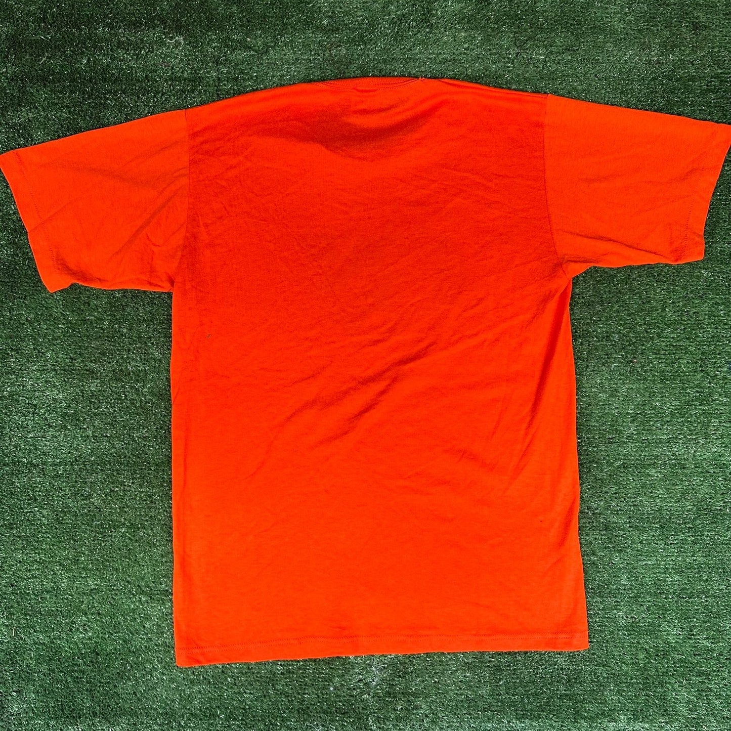 Vintage 80s Braniff International Airline T-Shirt Orange M Single Stitch Travel