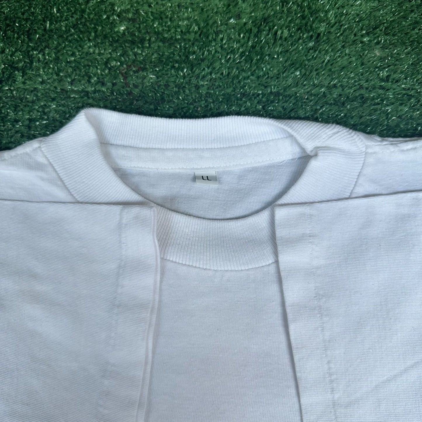 Vintage 90s Japanese Kanji Letters T-Shirt Single Stitch Punk Weeb Otaku White L