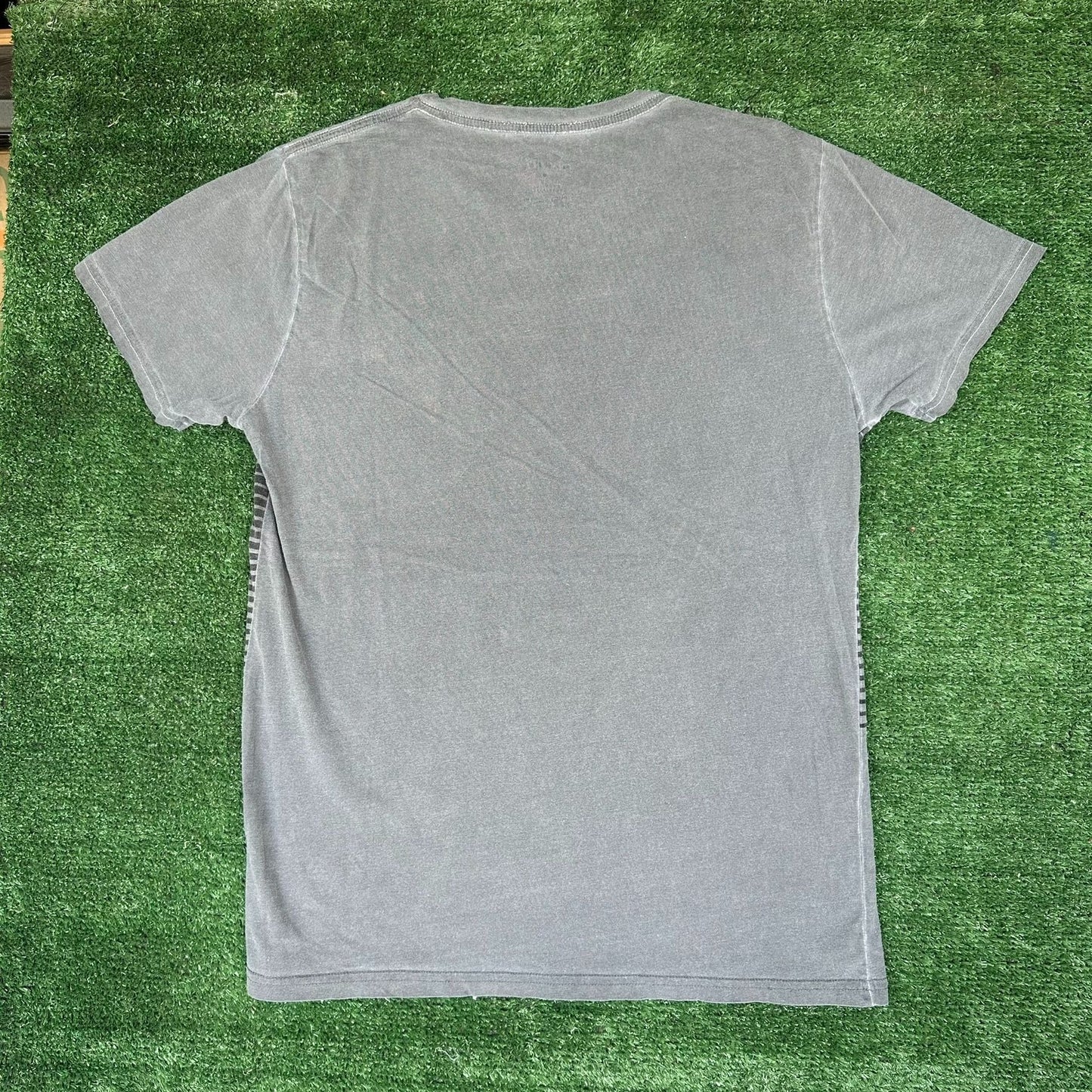 Oakley Icon Stripe Gradient Pocket T-Shirt Gorpcore Surf Skate Gray L Slim Fit