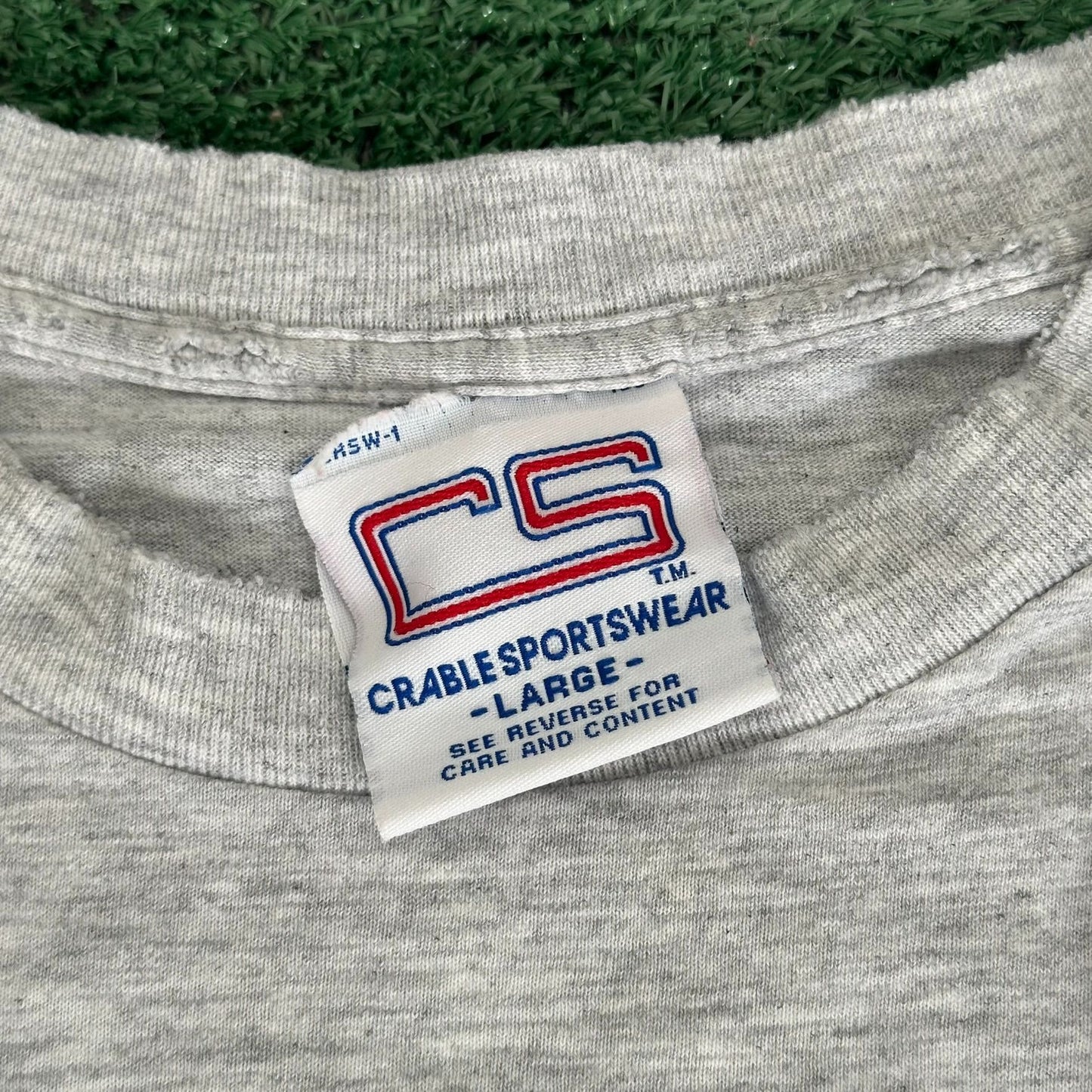 Vintage 90s USC Trojans Baseball T-Shirt Gray Single Stitch Southern California