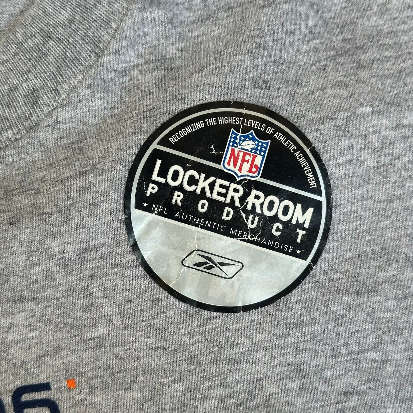 Vintage Y2K Reebok Chicago Bears Champions 2006 T-Shirt NFL Long Sleeve Gray L