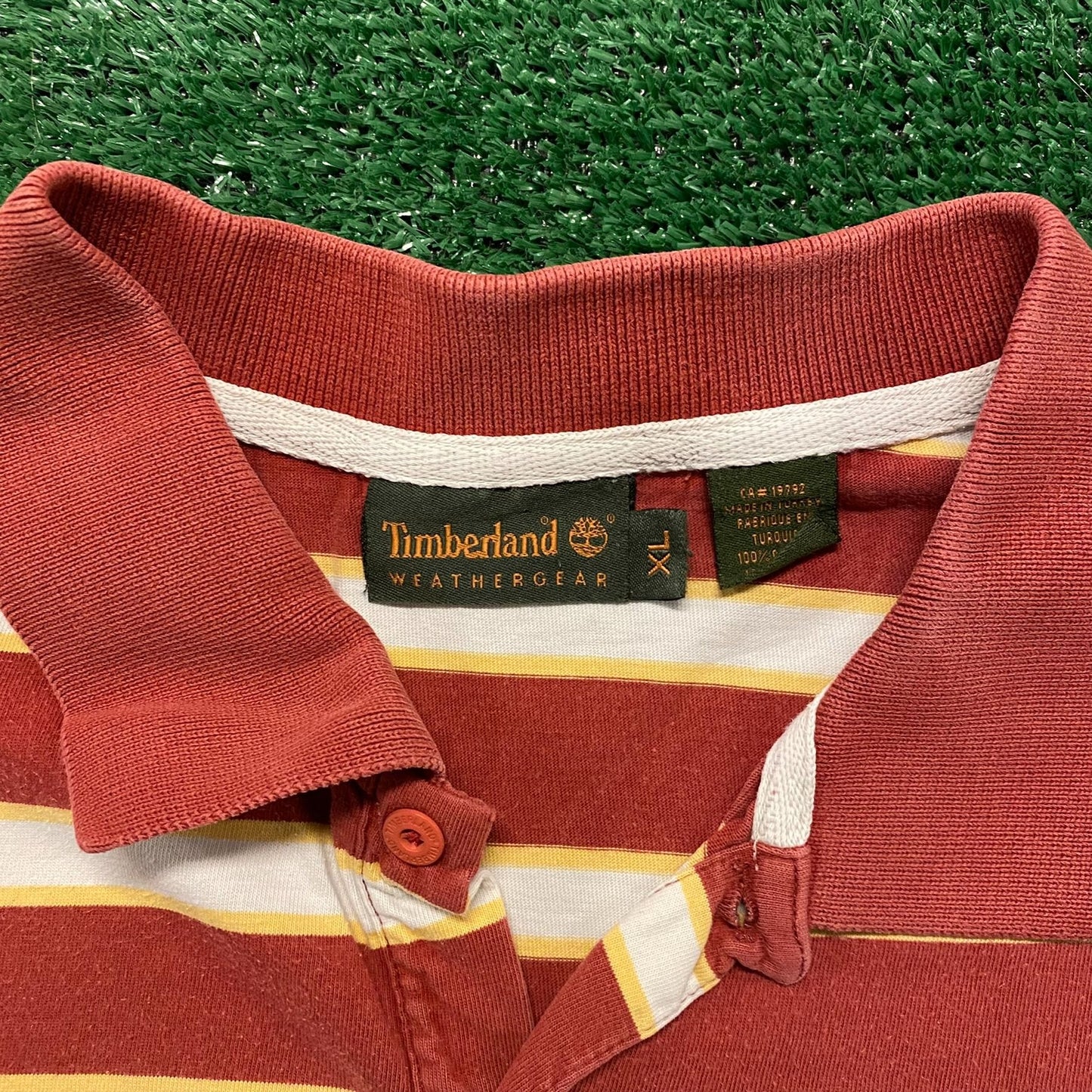 Timberland Striped Vintage Casual Polo Shirt