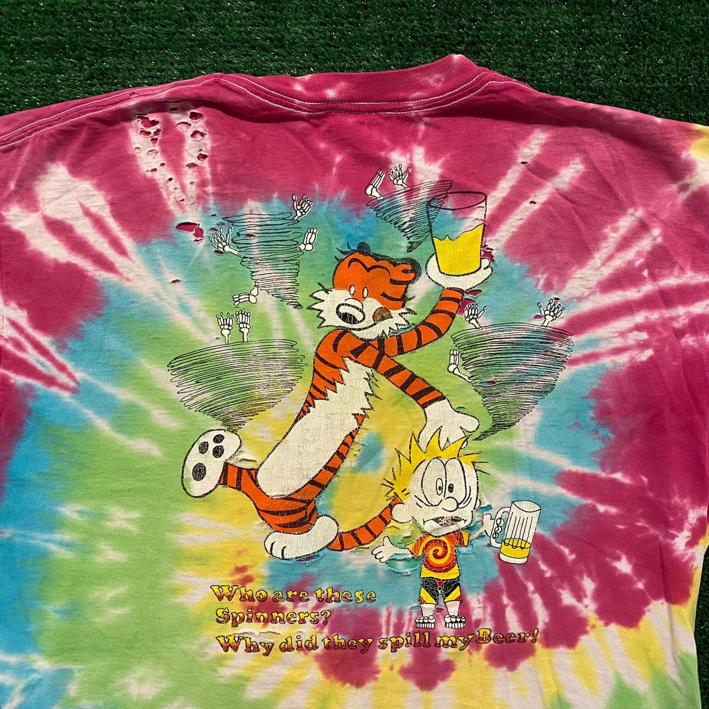 Grateful Dead Calvin Hobbes Vintage 90s T-Shirt