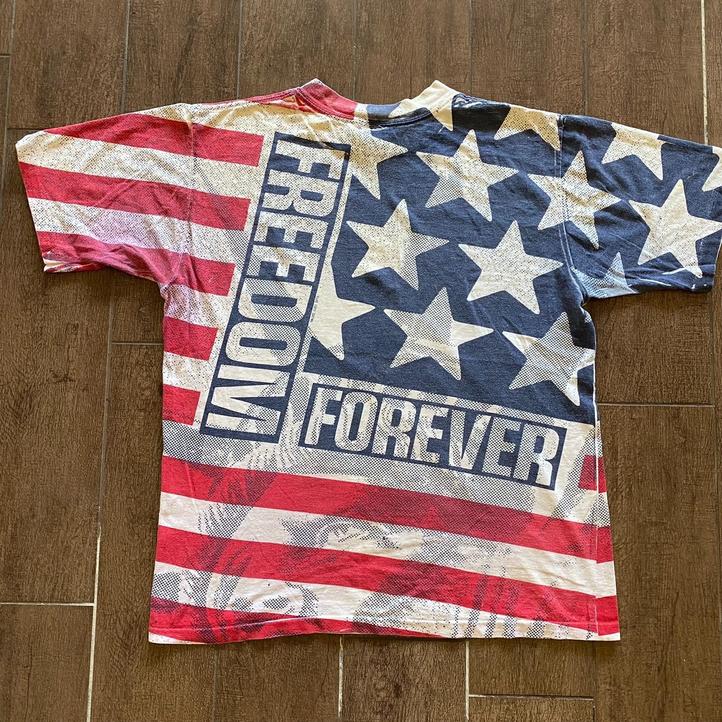 Freedom USA Flag Vintage T-Shirt