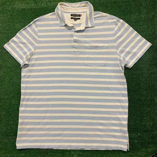 Banana Republic Striped Vintage Preppy Polo Shirt