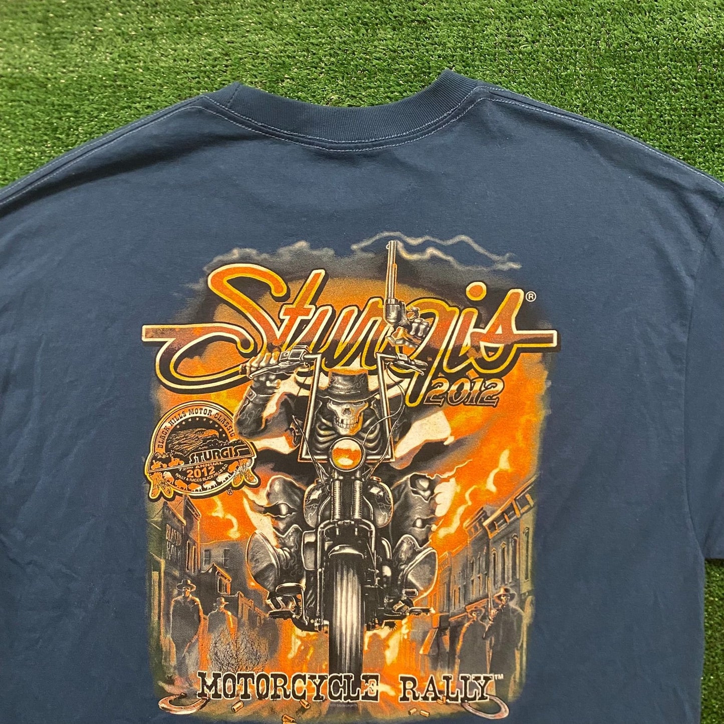 Sturgis Motorcycle Cowboy Vintage 90s Western Biker T-Shirt