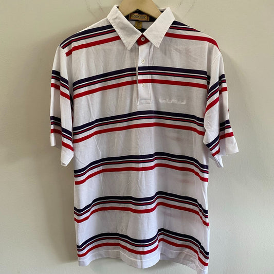 Vintage Striped Golf Polo Shirt