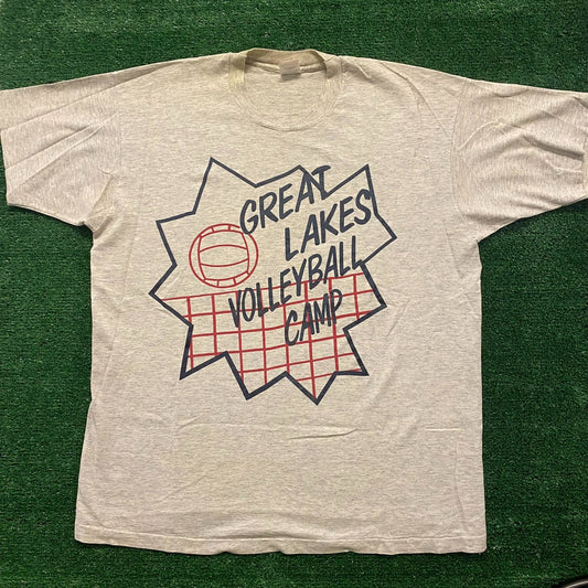 Volleyball Camp Vintage 90s Sports T-Shirt
