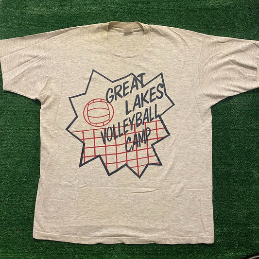 Volleyball Camp Vintage 90s Sports T-Shirt