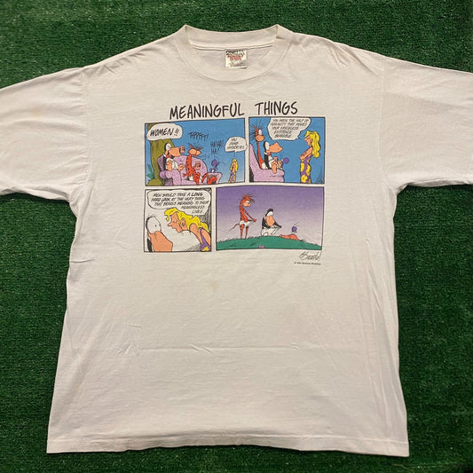Male Humor Vintage 90s Cartoon Comic T-Shirt