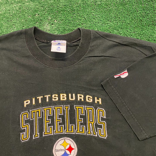 Vintage 90s Essential Pittsburgh Steelers Football Sports T-Shirt