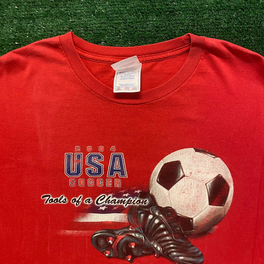 USA Soccer Champion Vintage Sports T-Shirt