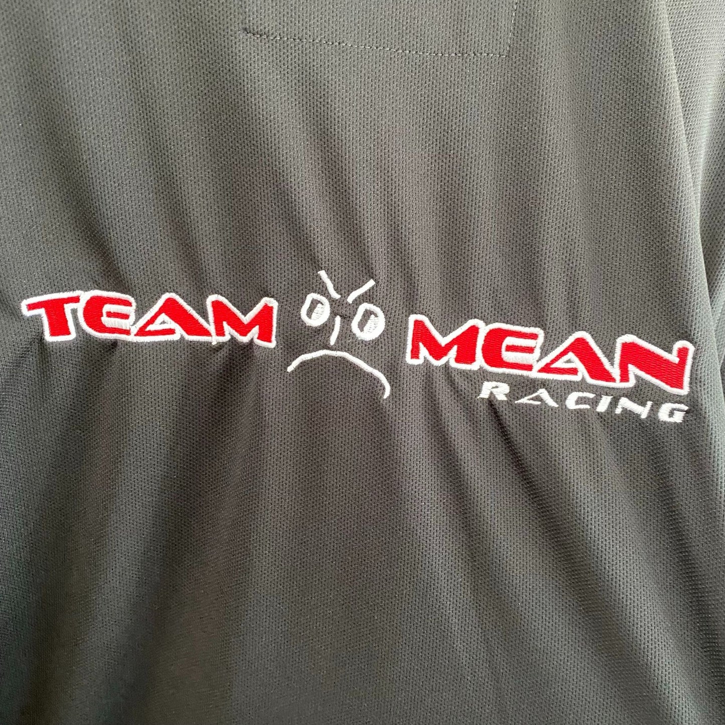 Black Team Mean Racing Polo Shirt