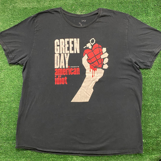 Green Day American Idiot Vintage Punk Rock Band T-Shirt