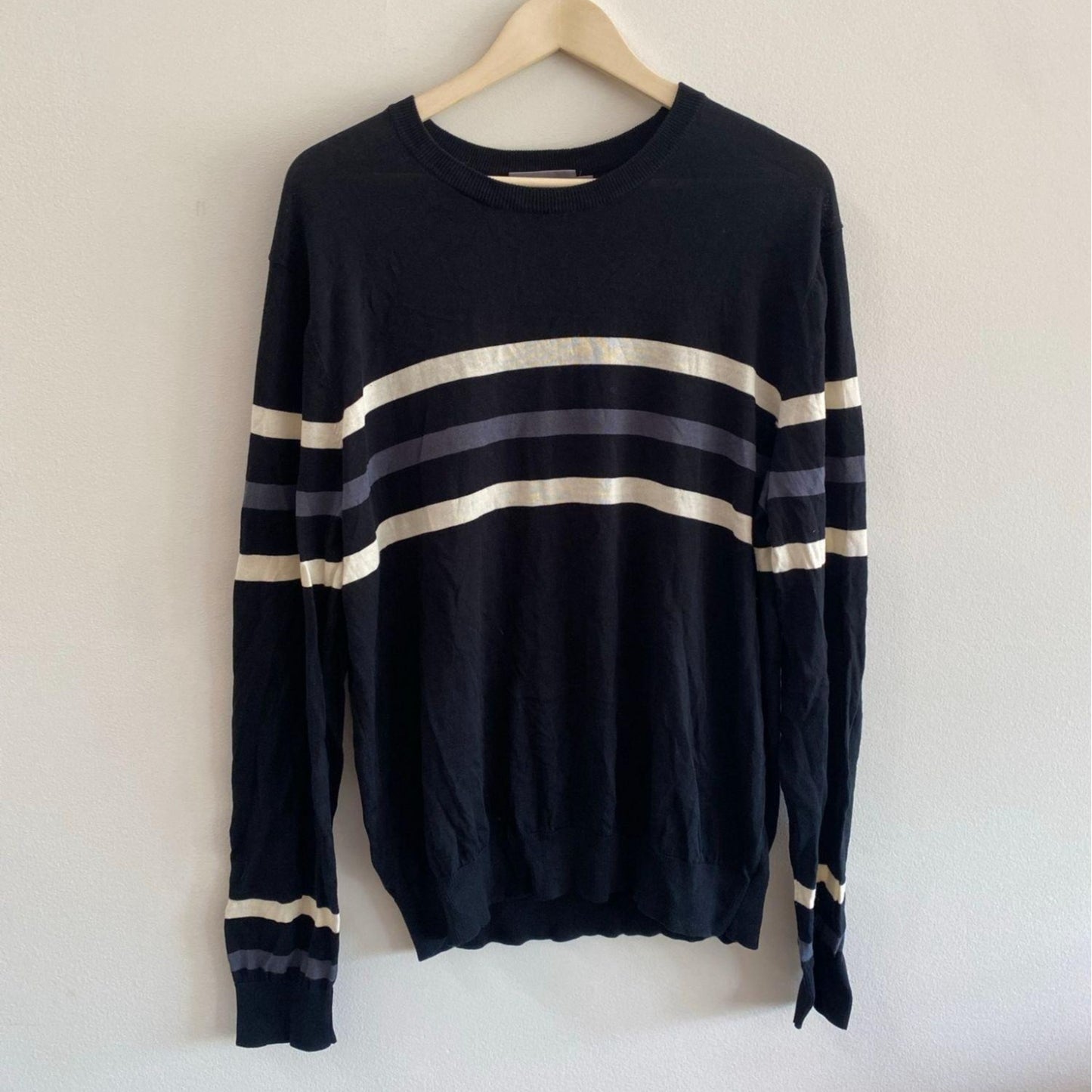 Vince Chest Stripe Crewneck Sweater