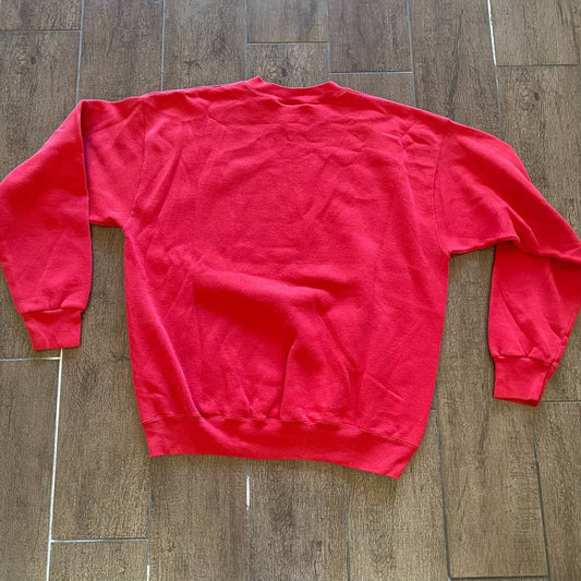 Red Vintage Crewneck Sweatshirt