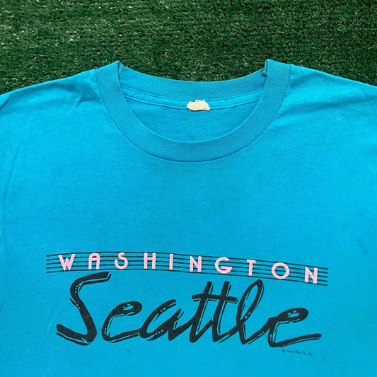 Seattle Washington Tourist Vintage 90s T-Shirt