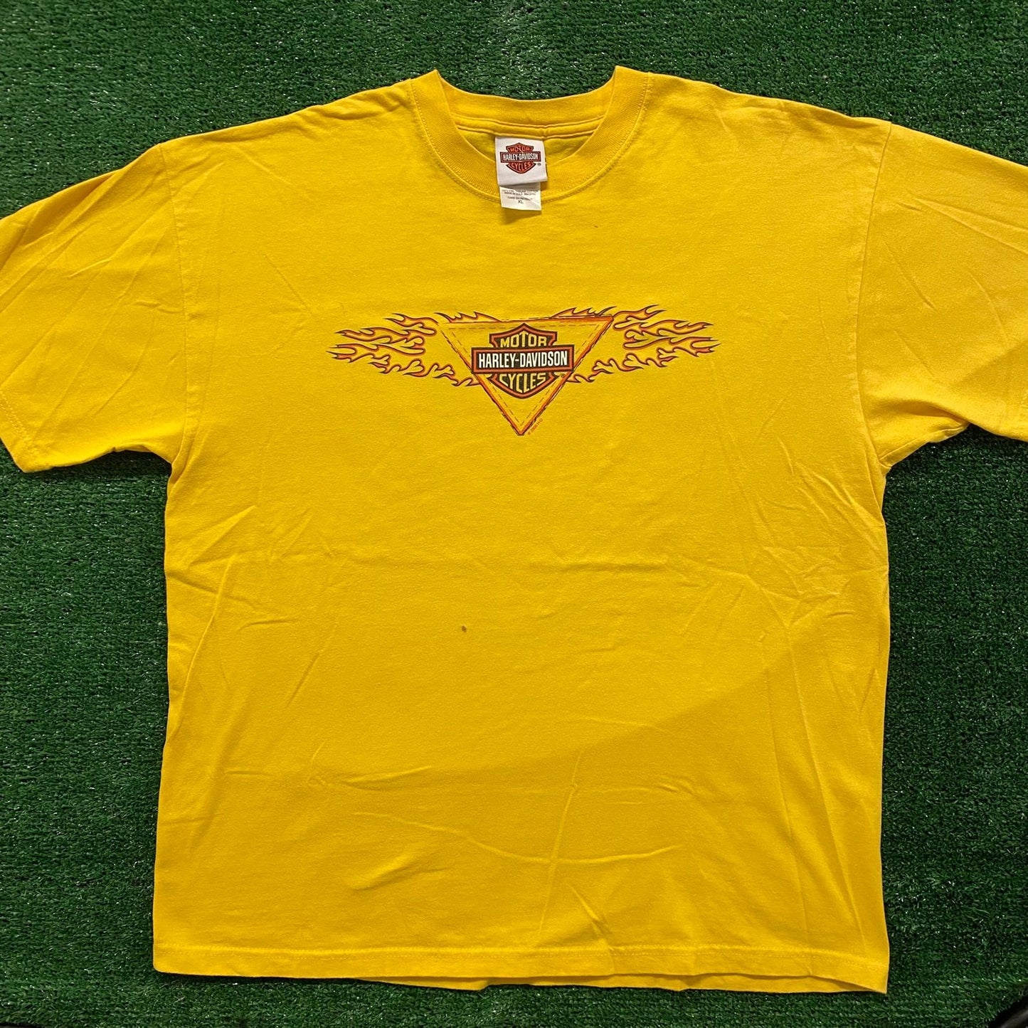 Harley Davidson Milwaukee Flames Vintage Biker T-Shirt