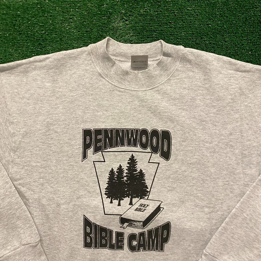 Jesus Bible Camp Vintage 90s Crewneck Sweatshirt