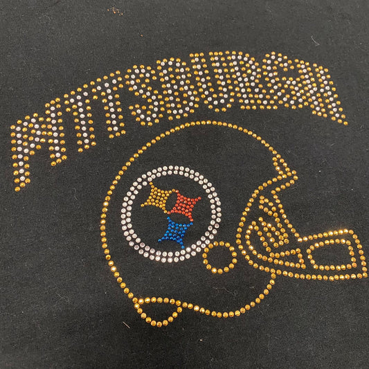 Pittsburgh Steelers Vintage Bedazzled T-Shirt