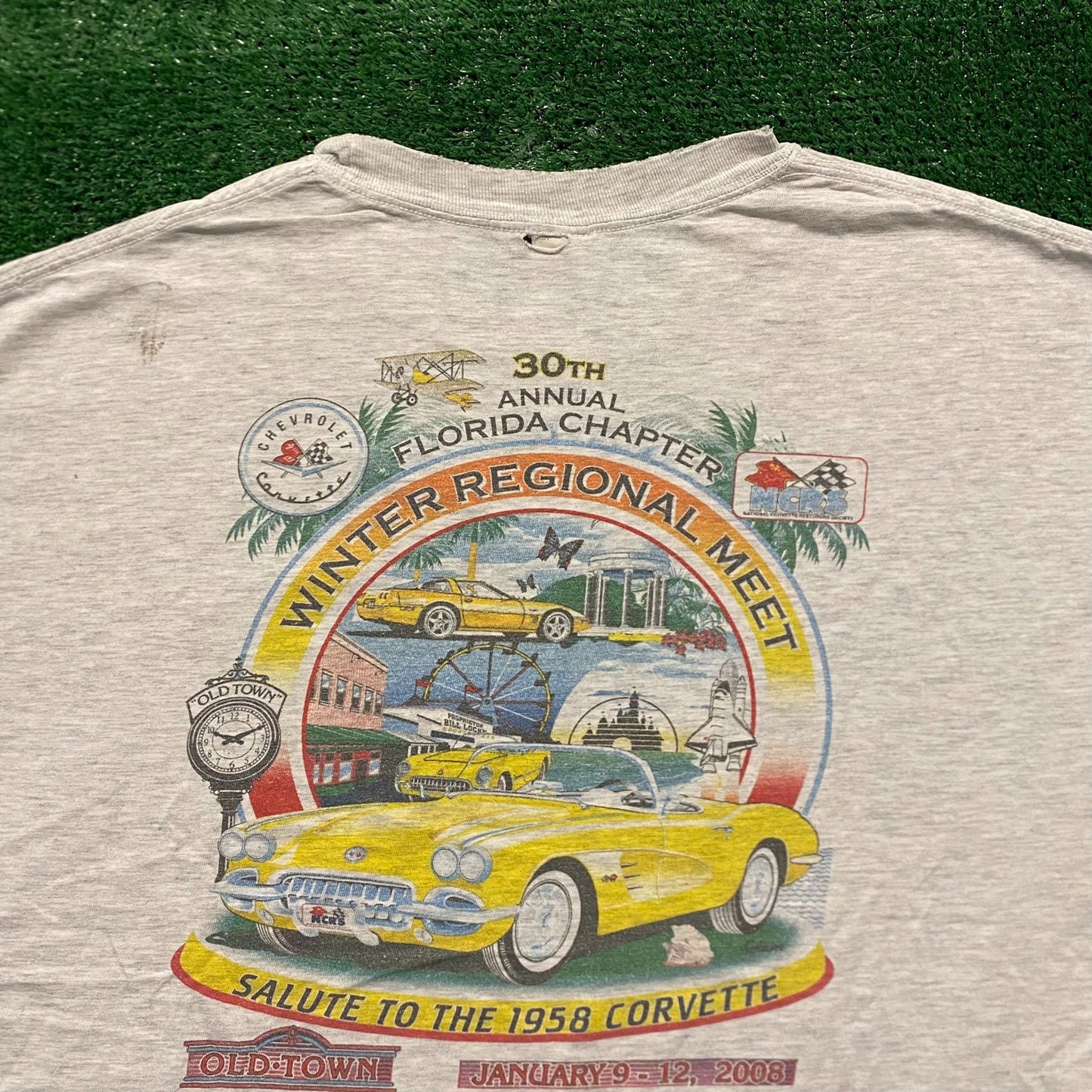 Chevy Corvette Vintage Cars Racing T-Shirt