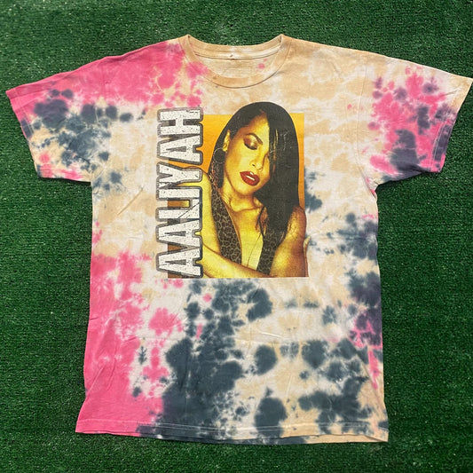 Aaliyah Vintage Tie Dye Band T-Shirt