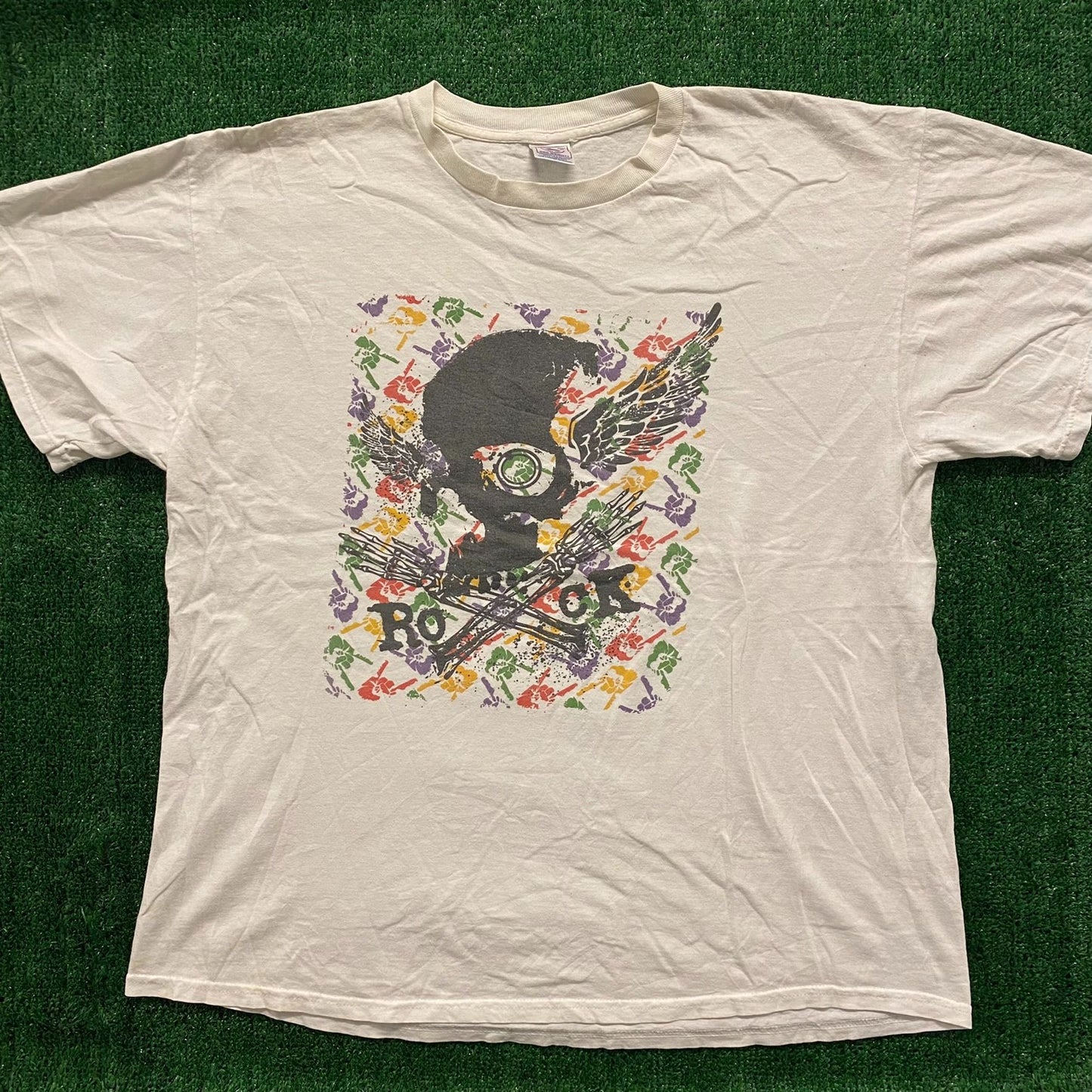 Rock Skull Vintage Grunge Punk T-Shirt
