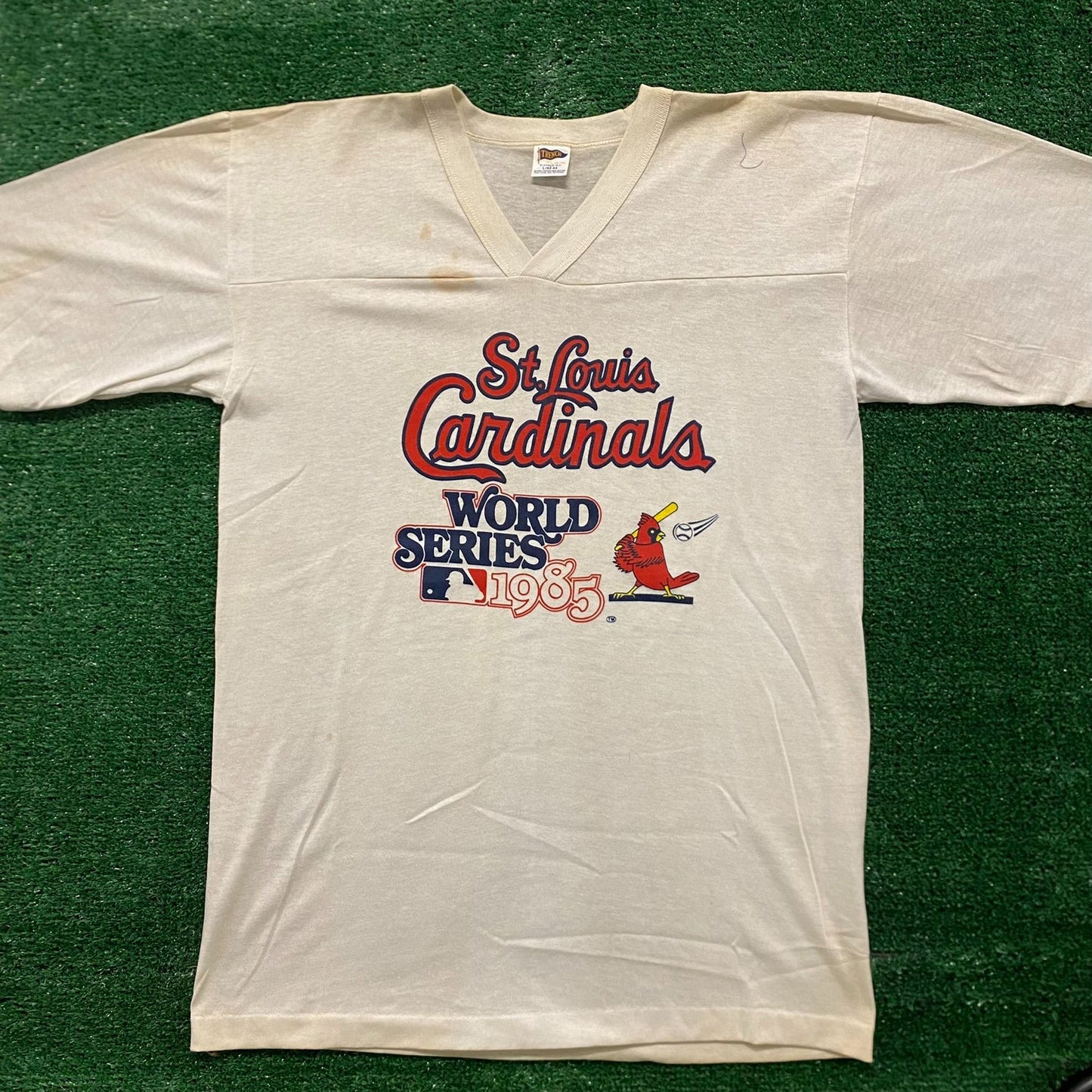 Vintage 90s MLB baseball St Louis Cardinals World Series Baseball Sport  T-shirt