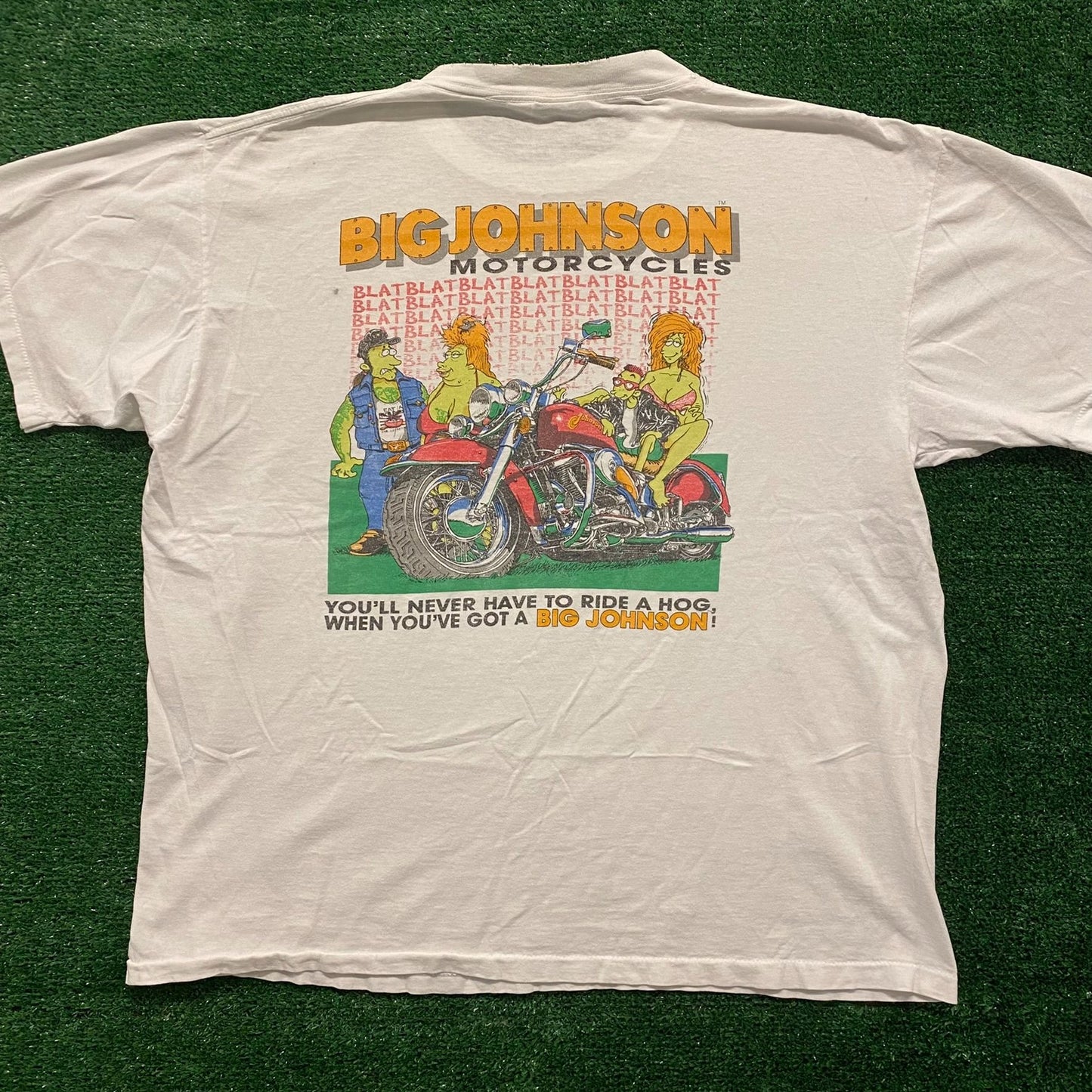 Big Johnson Motorcycles Vintage 90s Biker T-Shirt