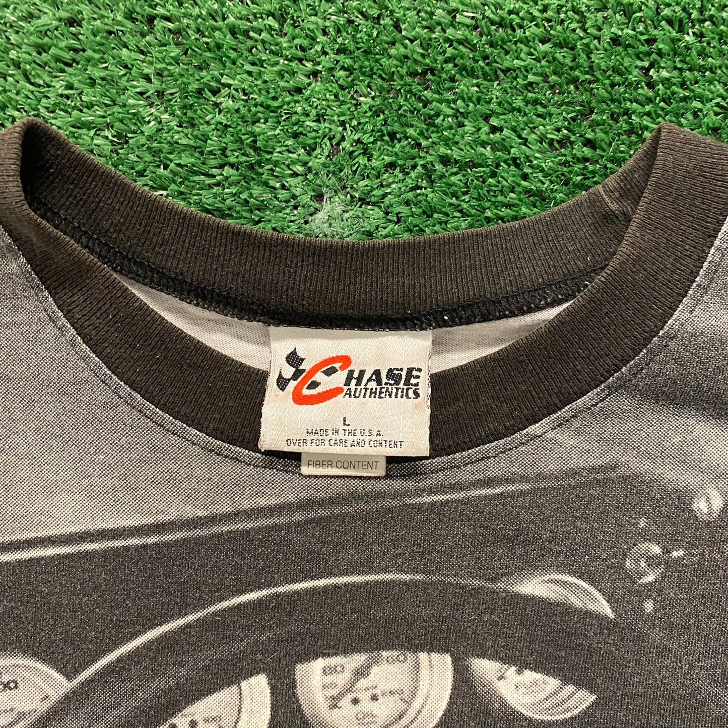Dale Earnhardt Vintage 90s NASCAR AOP T-Shirt