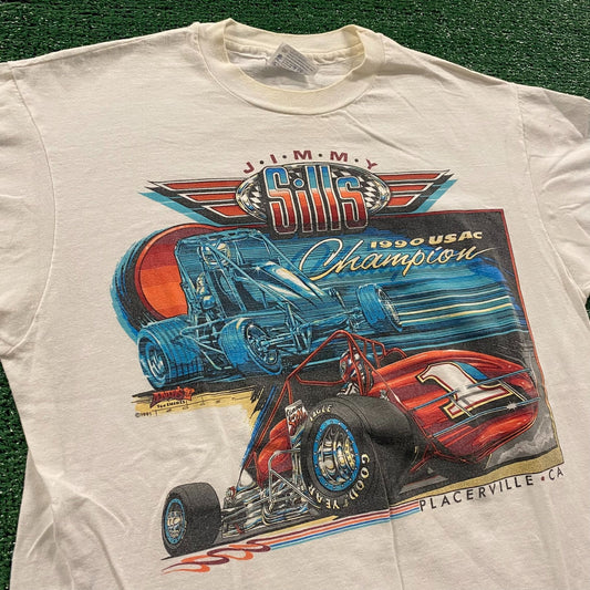 Jimmy Sills Vintage 90s Racing T-Shirt