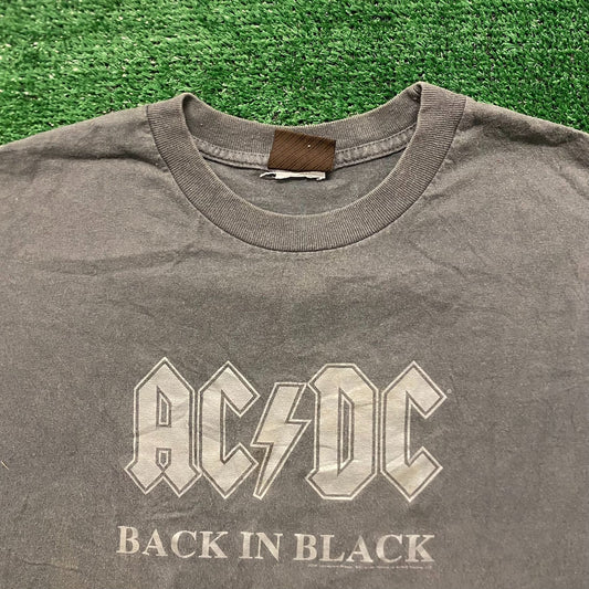 AC/DC Back in Black Vintage Band T-Shirt