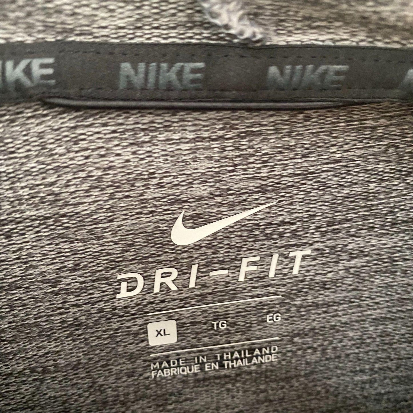Men's Grey Nike Dri Fit Perfomance Hoodie Sweatshirt XL