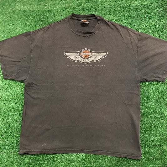 Harley Davidson Motorcycles Wings Vintage Biker T-Shirt