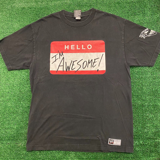 WWE Awesome Name Tag Miz Vintage Wrestling T-Shirt