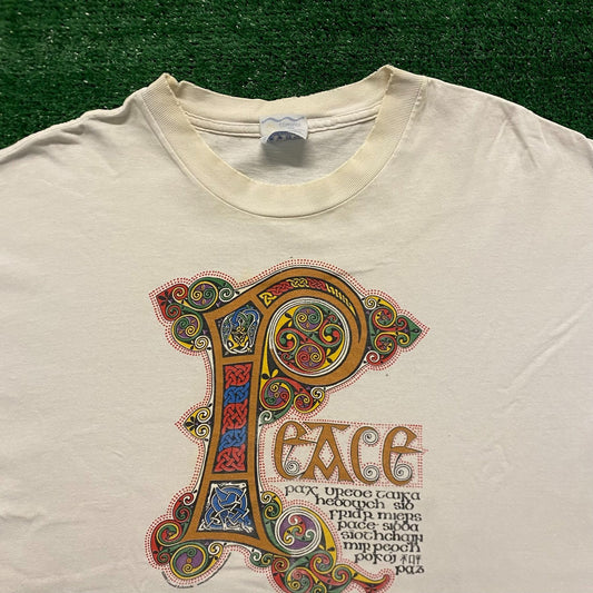 Celtic Peace Vintage 90s T-Shirt